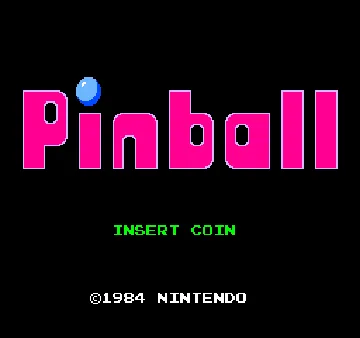 Vs. Pinball screen shot title